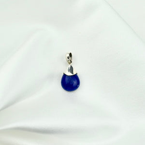 Zilveren hanger met geslepen edelsteen - Lapis Lazuli